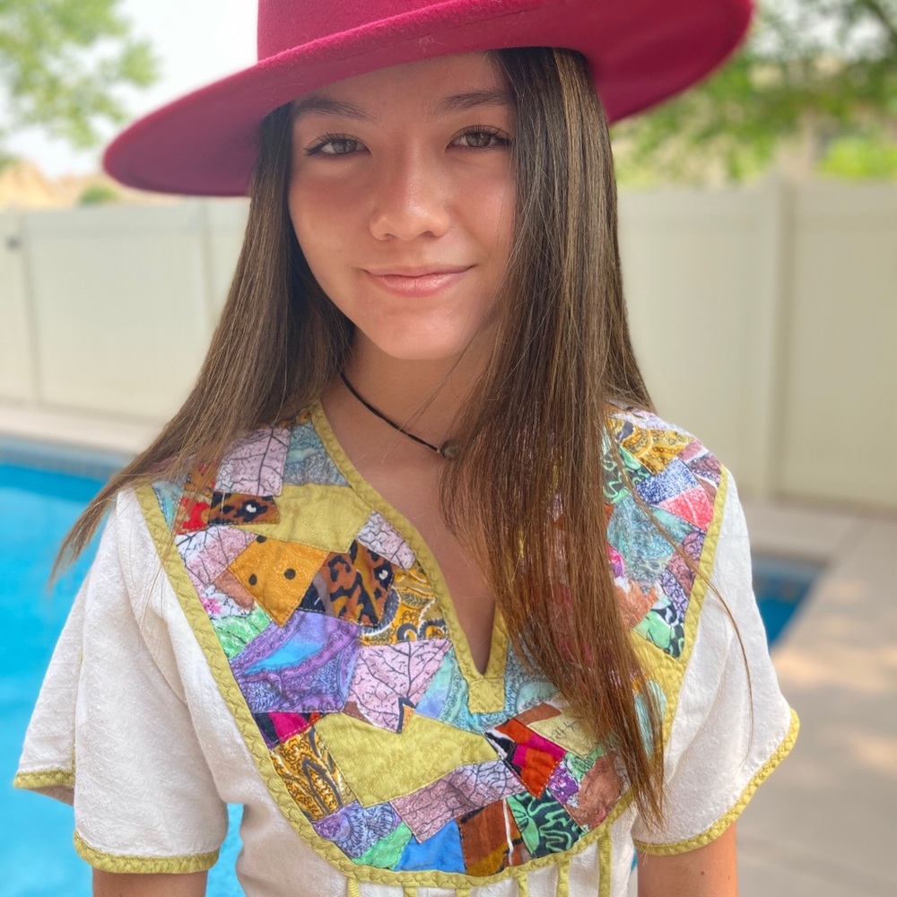 Vintage Hand-Made Patchwork Women’s Top